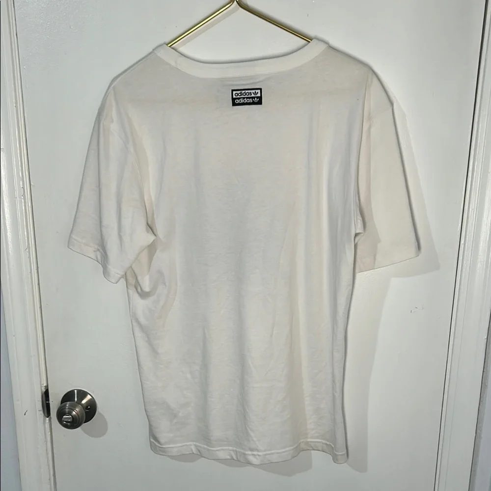 Adidas Original Rate Union White Short Sleeve Tee Small